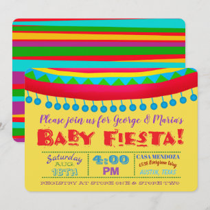 Fiesta-Baby-Shower-Einladungen Einladung