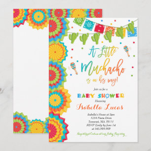 Fiesta Baby shower Invitation garçon Fiesta Douche