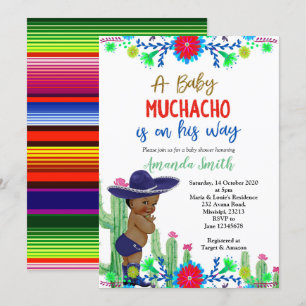 Fiesta Baby shower Invitation garçon Fiesta Douche