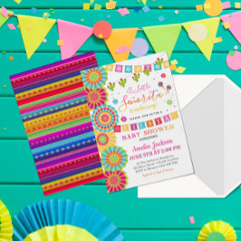 Fiesta Baby Shower Invitation Girl Fiesta Dusche Einladung