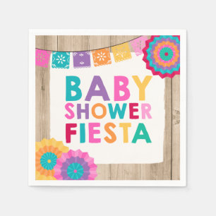 Fiesta Baby Shower Napkin Mexican Baby Shower Serviette
