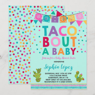 Fiesta Babydusche Einladung Taco Bout A Baby