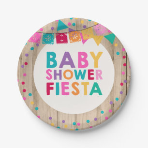 Fiesta Babydusche Papierplatte Mexican Baby Dusche Pappteller