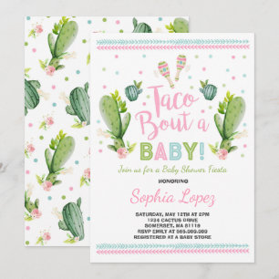 Fiesta-Babyparty-Einladungtaco-Kampf ein Baby Einladung