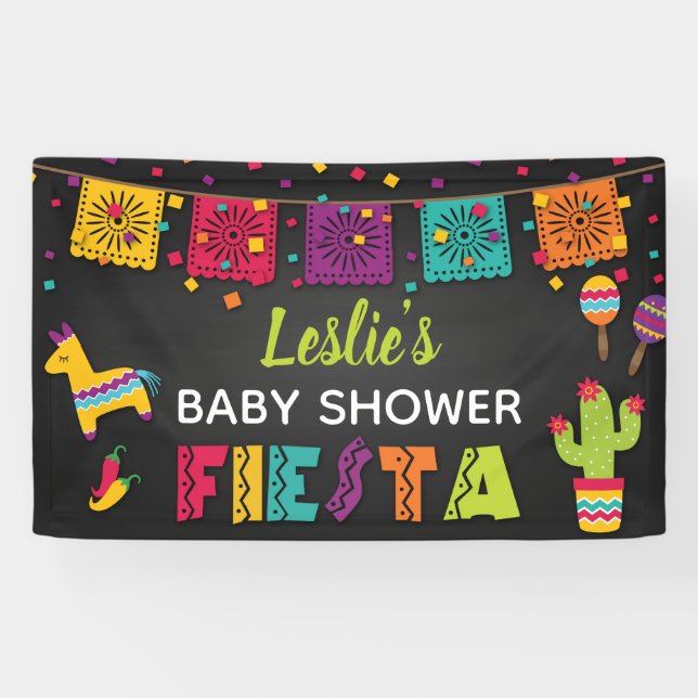 Fiesta-Babyparty-Fahne Banner (Horizontal)