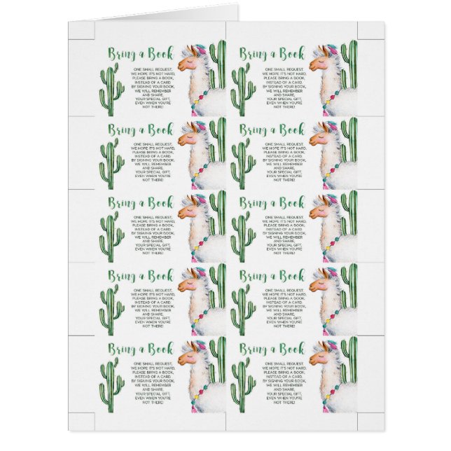 Fiesta-Babyparty holen ein Buch-Karten (Vorderseite)