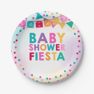 Fiesta-Babyparty-Pappteller-Mexikaner-Babyparty Pappteller