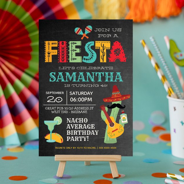 Fiesta Bachelorette Party Mexique Invitation (Créateur téléchargé)