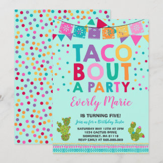 Fiesta Birthday Einladung Taco Bout Ein Party