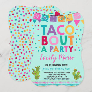 Fiesta Birthday Einladung Taco Bout Ein Party