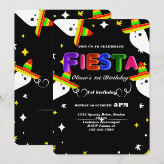 Fiesta Birthday Einladungs-Chalkboard mexikanisch Einladung