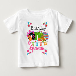 Fiesta Birthday One | Mexiko-Party Baby T-shirt