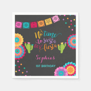 Fiesta Birthday Party Napkin Mexikanisches Fiesta Serviette