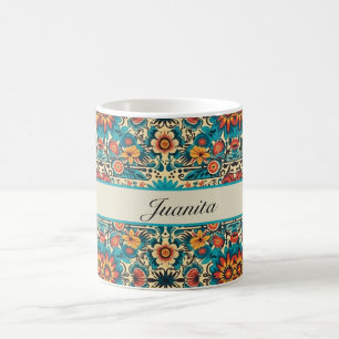 Fiesta Blüten, anpassbar Kaffeetasse