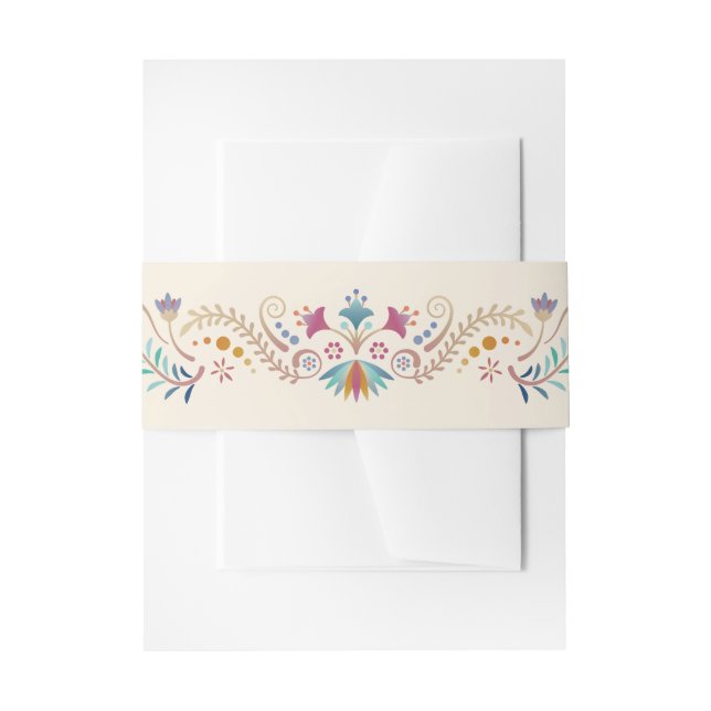 Fiesta Boho Birthday Shower Wedding Einladungsbanderole (Vorderseite Beispiel)