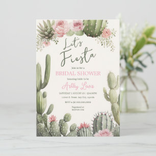 Fiesta Boho cactus, Blume Brautparty Einladung