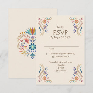Fiesta Boho Mariage Quinceañera RSVP
