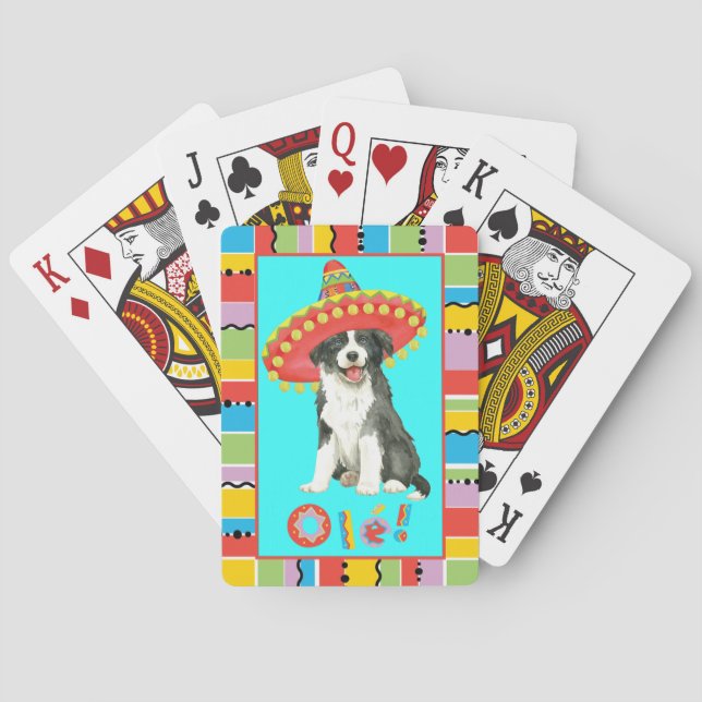 Fiesta-Border-Collie Spielkarten (Rückseite)