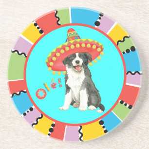 Fiesta Border Colllie Getränkeuntersetzer