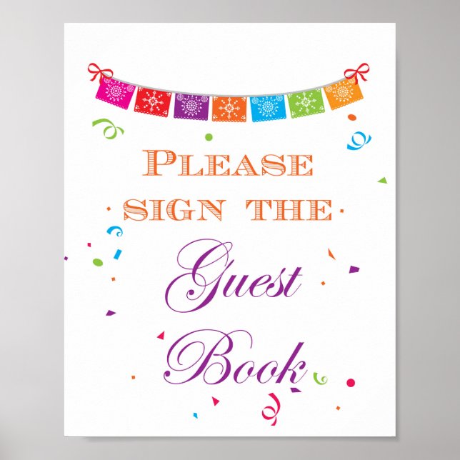 Fiesta Brautparty Game Sign 8x10 Poster (Vorne)