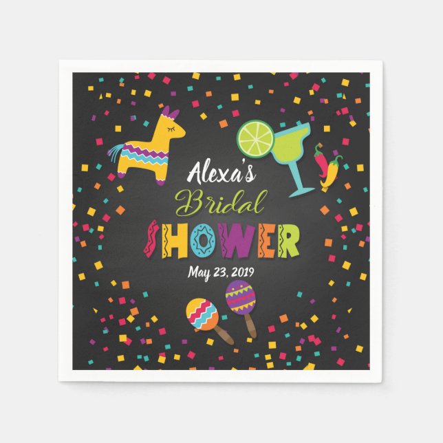 Fiesta Brautparty Napkins Serviette (Vorderseite)