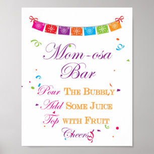 Fiesta-Brautparty-Spielschild 8x10 Poster