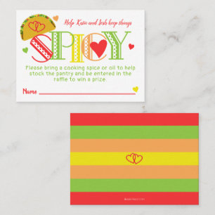 Fiesta Brautparty Tacos Spice Raffle Ticket