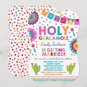 Fiesta Bridal Dusche Einladung Heilige Guacamole