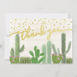 Fiesta Cactus Boho Brautparty Vielen Dank Dankeskarte