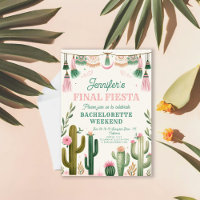 Fiesta Cactus Colorful Bridal/Bachelorette
