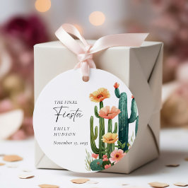 Fiesta Cactus Junggeselinnen-Abschied Geschenkanhänger
