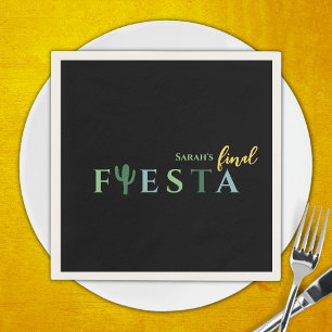 Fiesta Cactus Mexican Junggeselinnen-Abschied Serviette