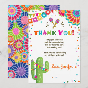 Fiesta Cactus Mexican Nacho Average Danke-Card Einladung