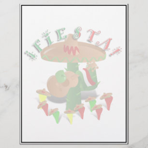 Fiesta Cactus mit Gitarren- und Tanzgitarren-Papri