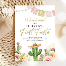 Fiesta Cactus Watercolor Girl