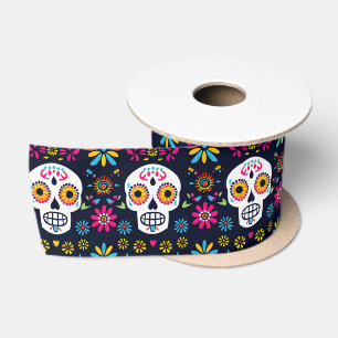 Fiesta Calaveras Satinband