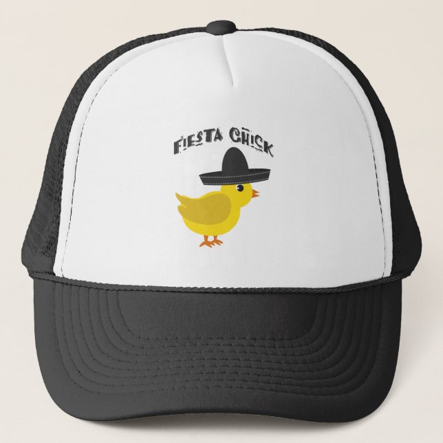 Fiesta Chick Truckerkappe (Vorderseite)