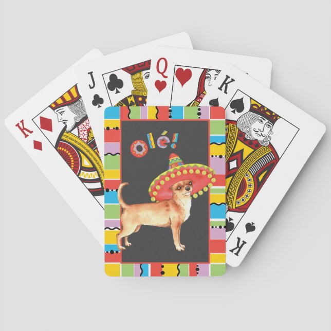 Fiesta Chihuahua Spielkarten (Rückseite)
