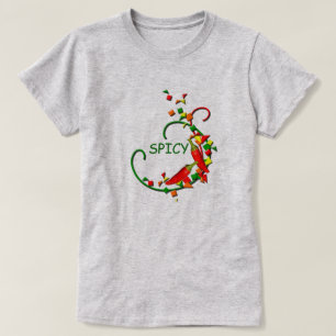 Fiesta Chili Paprikaschoten Party Ladys Spicy T -  T-Shirt