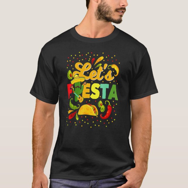 Fiesta Cinco De Mayo Camisa Mexicana Hombre T-Shirt (Vorderseite)