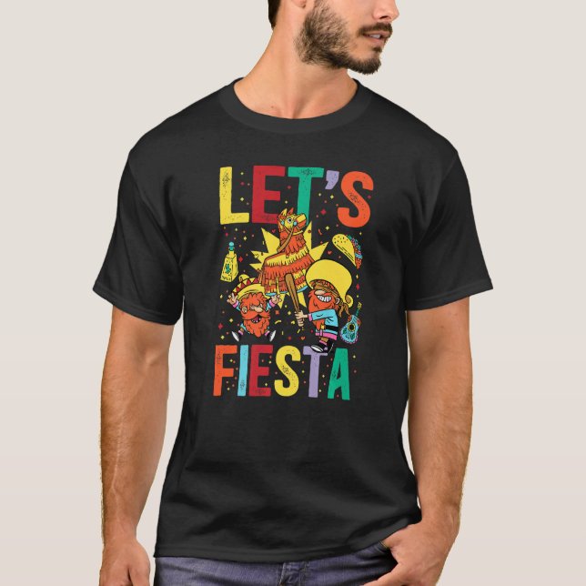 Fiesta Cinco De Mayo Camisa Mexicana Hombre T-Shirt (Vorderseite)
