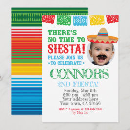 Fiesta, Cinco de mayo Invite mit Foto Einladung
