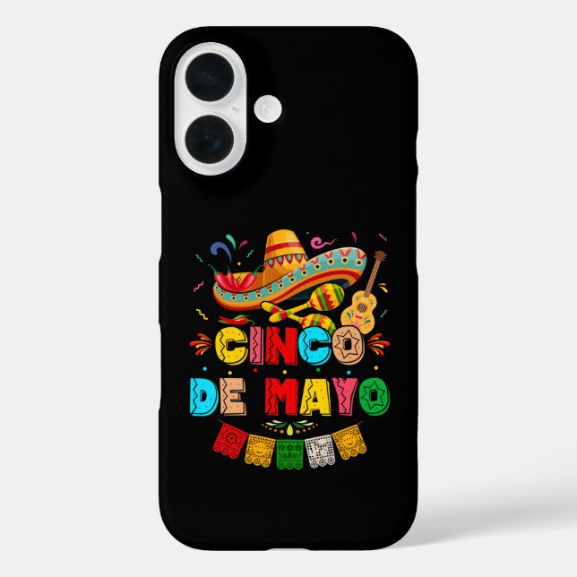 Fiesta Cinco de Mayo iPhone 16 Hülle (Rückseite)