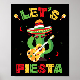 Fiesta Cinco De Mayo Mexican Party Women Kid Poster