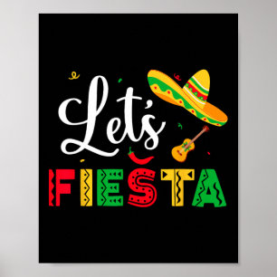 Fiesta Cinco De Mayo Mexican Party Women Kid Poster