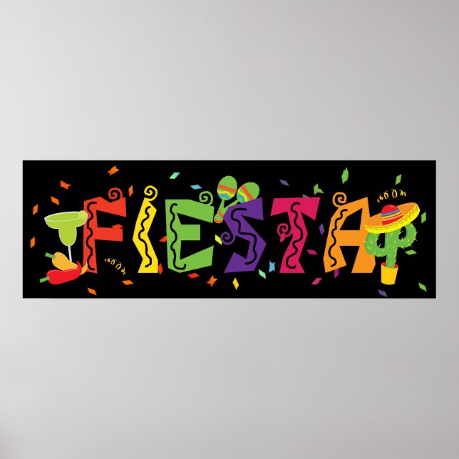 Fiesta Cinco De Mayo Party Banner Poster (Vorne)