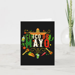 Fiesta Cinco De Mayo T Shirts Männer Frauen Taco Karte