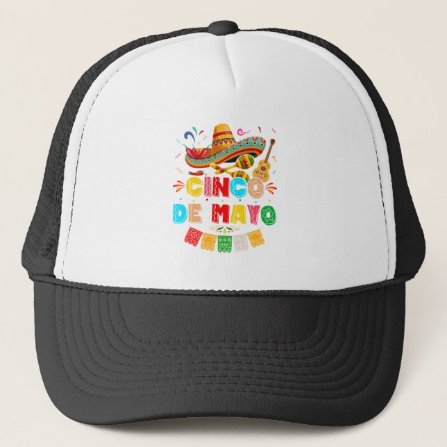 Fiesta Cinco de Mayo Truckerkappe (Vorderseite)