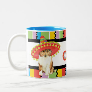 Fiesta Collie Zwei-Tone-Kaffee-Tasse Zweifarbige Tasse