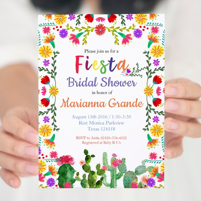 Fiesta Colorful Bridal Dusche Einladung (Von Creator hochgeladen)